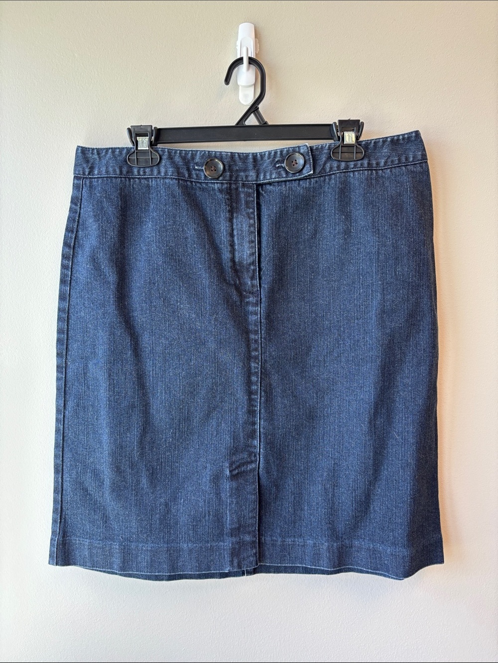 Talbots Classic Dark Blue Denim Pencil Skirt